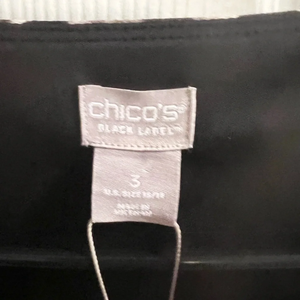 NWT Chico’s Black Label Animal Wrap Dress size XL 3